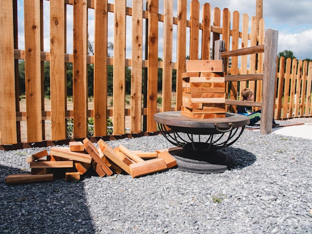 Wooden Fence on Property Border